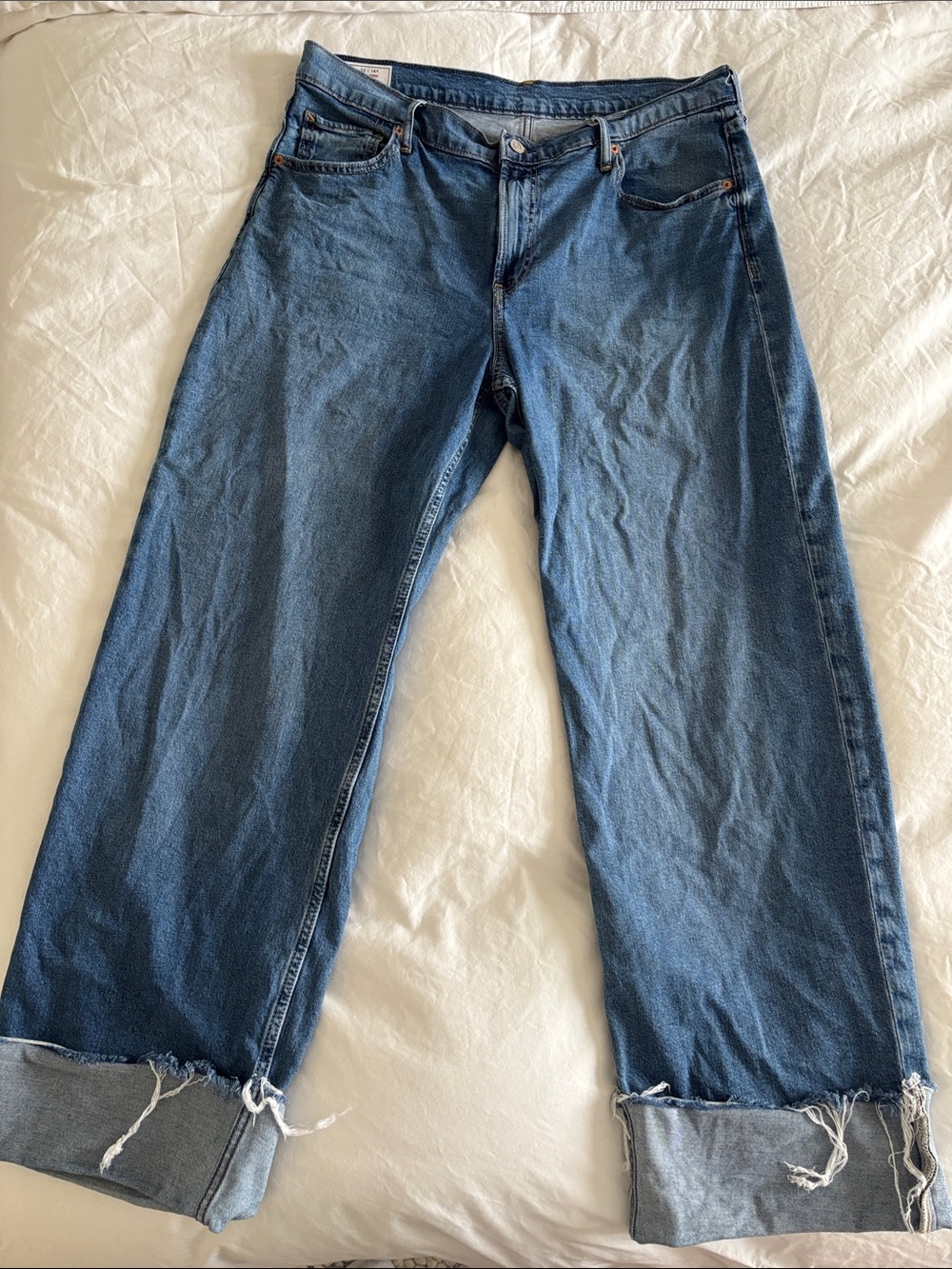 High-Rise Wide Leg Women’s Jeans — Blue